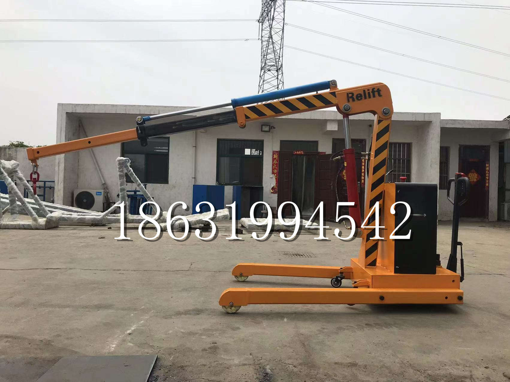 万柏林区久征定做3吨三轮随车吊 农用园林绿化移树吊 平板工程用小吊机