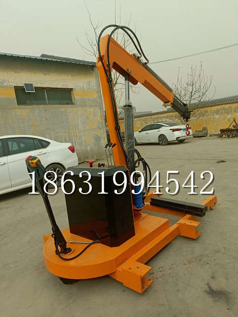 万柏林区自卸车厢随车吊 自制轮式四不像起重机 四驱平板吊 5吨 贵盛